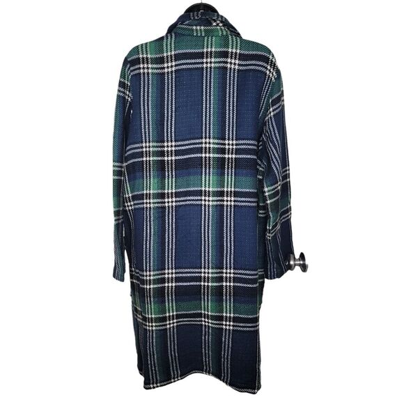 Susina Women's Plaid & Herringbone Long Coat Jacket Plus Size 1X - Picture 3 of 7